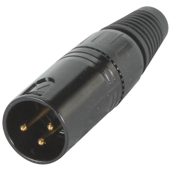 Main product image for Male Cable Mount XLR Connector Black Satin 092-366